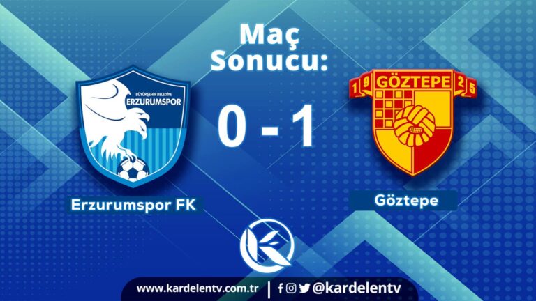 Spor Toto 1 Lig Erzurumspor Fk 0 Göztepe 1 Kardelen Haber 